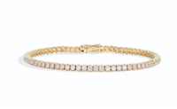 Armband Artigianale Dame in Gelbgold Zircone BROR-5-253